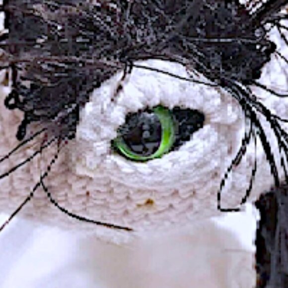 Hand Made Posable Crochet Dragon - Medium Large - Picture 8 of 16